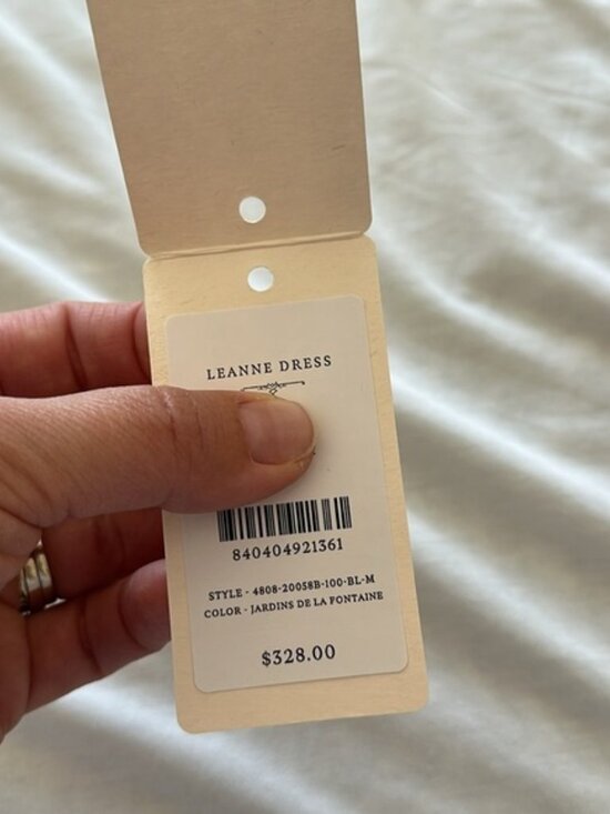 Doen Women's Leanne Jardins de La Fontaine Dress Floral Blue Maxi Dress xs - Picture 9 of 11